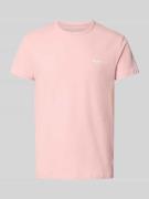 Slim fit T-shirt van katoenmix