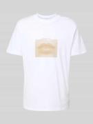 T-shirt met labelprint, model 'Deterni'