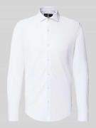 Slim fit zakelijk overhemd van jersey