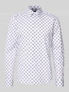 Slim fit zakelijk overhemd met kentkraag, model 'Pierce'