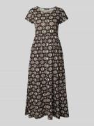 Midi-jurk in A-lijn van puur katoen, model 'GEROG'