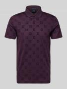 Slim fit poloshirt met korte knoopsluiting, model 'Bartholo'
