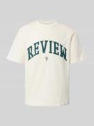 T-shirt met labelprint