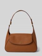 Leren handtas met labelapplicatie, model 'SCHYLAR'