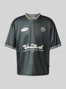 T-shirt met motief- en labelprint, model 'Beam'