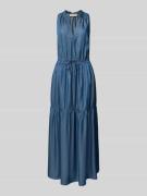 Maxi-jurk met V-hals, model 'Sabri'