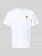 T-shirt met motiefstitching, model 'TOURNESOL'