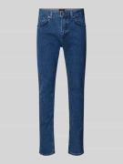 Slim fit jeans van katoenmix