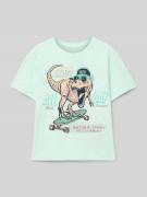 T-shirt met motief- en statementprint, model 'VANYO'