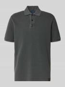 Poloshirt met structuurpatroon