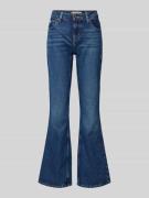Bootcut jeans met labeldetail