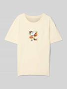 T-shirt met labelprint, model 'TAVIRA'