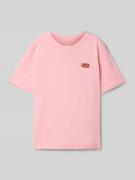 T-shirt met labelstitching, model 'TAVIRA'