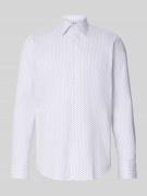 Regular fit zakelijk overhemd van katoenmix