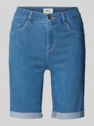 Korte slim fit jeans met vaste omslag, model 'RAIN'