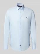 Regular fit zakelijk overhemd van twill