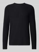 Regular fit gebreide pullover van een mix van katoen, viscose en linne...