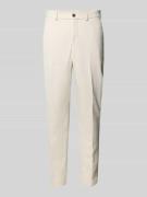 Slim fit pantalon met structuurmotief, model 'AITOR'