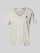 T-shirt met motiefstitching, model 'KENNEDY'
