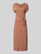 Maxi-jurk met strikceintuur, model 'PAOLINE'