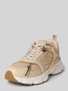 Sneakers met contrastgarnering en logostitching, model 'Ibitha'