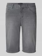 Regular fit bermuda's van denim met omslag