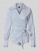 Regular fit blouse met lange mouwen en vaste tailleriem, model 'BEKANI...