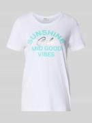 Regular fit T-shirt met print aan de voorkant