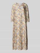 Midi-jurk met V-hals