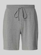 Sweatshorts met elastische band en tunnelkoord