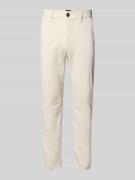 Slim fit chino van katoenmix