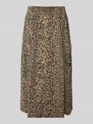 Midirok met dierenprint en cargozakken