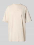 Oversized T-shirt met labelprint