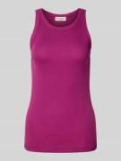 Slim fit tanktop van puur katoen