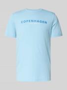 T-shirt met labelprint