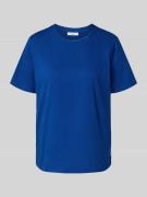 T-shirt met ronde hals en labeldetail