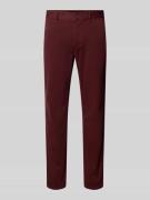 Slim fit chino van katoenmix