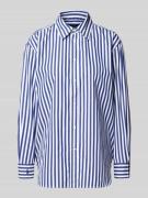 Regular fit overhemdblouse met logostitching