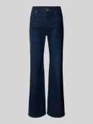 Flared cut jeans met steekzakken