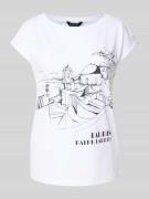 T-shirt met labelprint, model 'GRIETA'