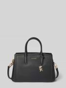 Handtas van leer met logodetail, model 'LAILA'