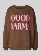 Relaxed fit sweatshirt met ronde hals