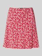 Uitlopende minirok met all-over motief