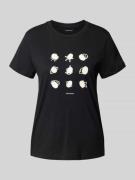 Regular fit T-shirt van puur katoen