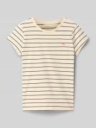 Slim fit T-shirt met ronde hals