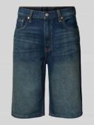 Loose fit korte jeans in used-look