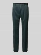 Pantalon met persplooien en achterzakken