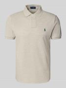 Custom slim fit poloshirt met labelstitching