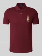 Custom slim fit poloshirt met stitching
