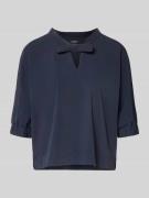 Blouseshirt met druppelvormige hals